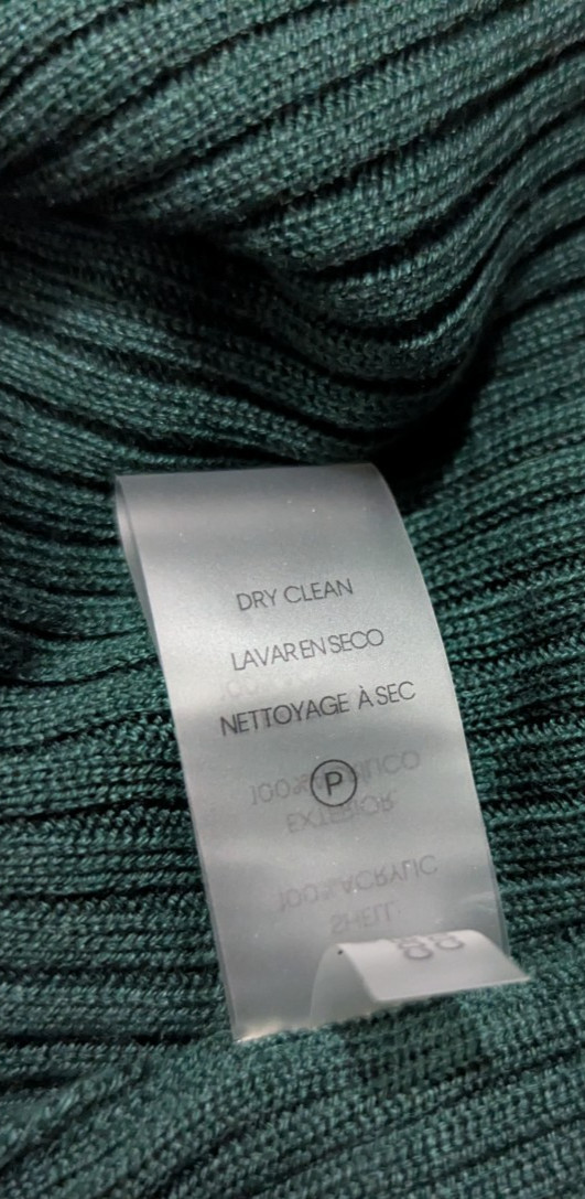 Calvin Klein sz M Mock Neck Maxi Sweater Dress ribbed knit stretchy ls 0206