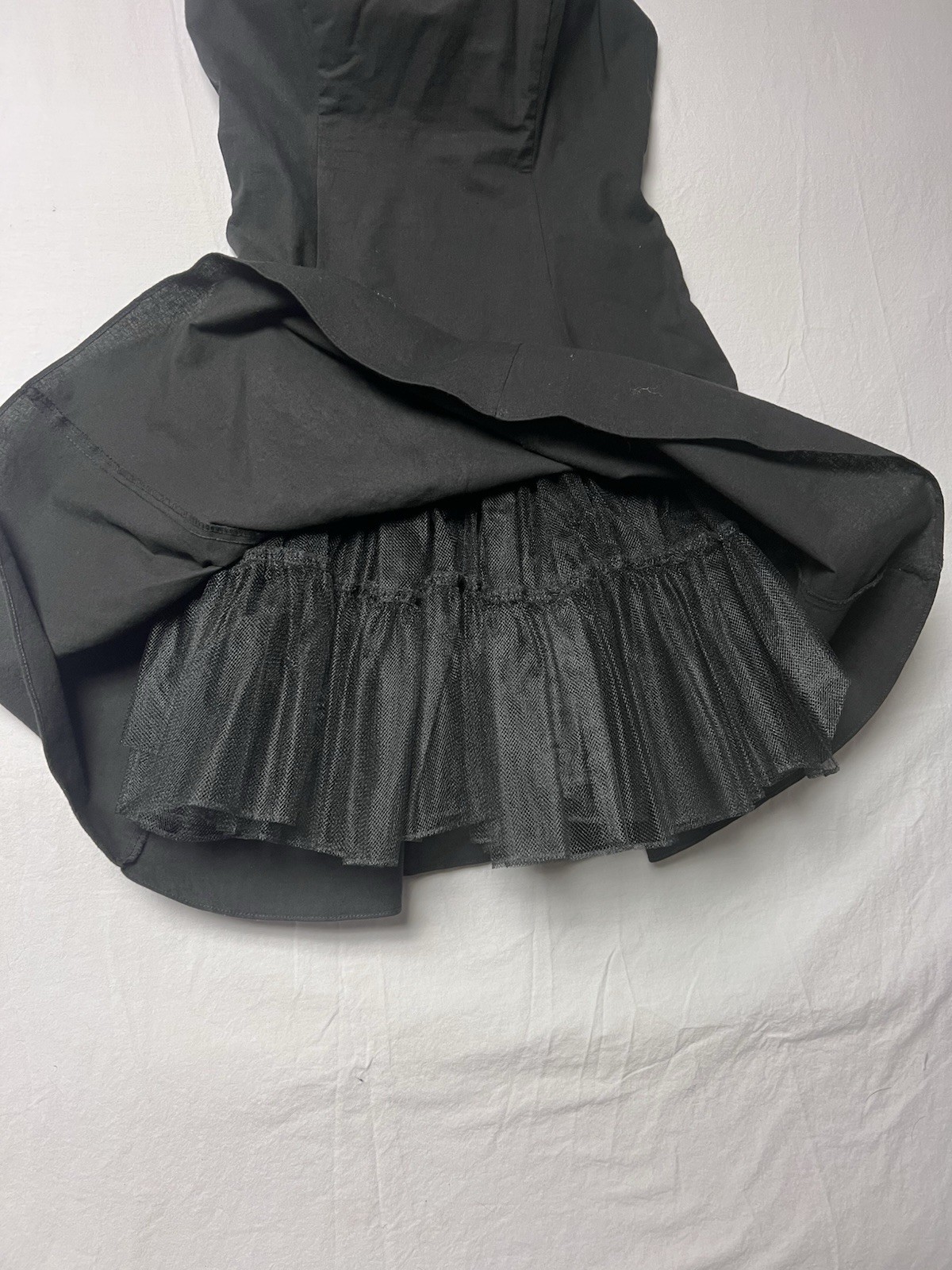 Vintage DBA LA Black Halter Dress Sweetheart Neck Pinup Cocktail Dance Party y2k