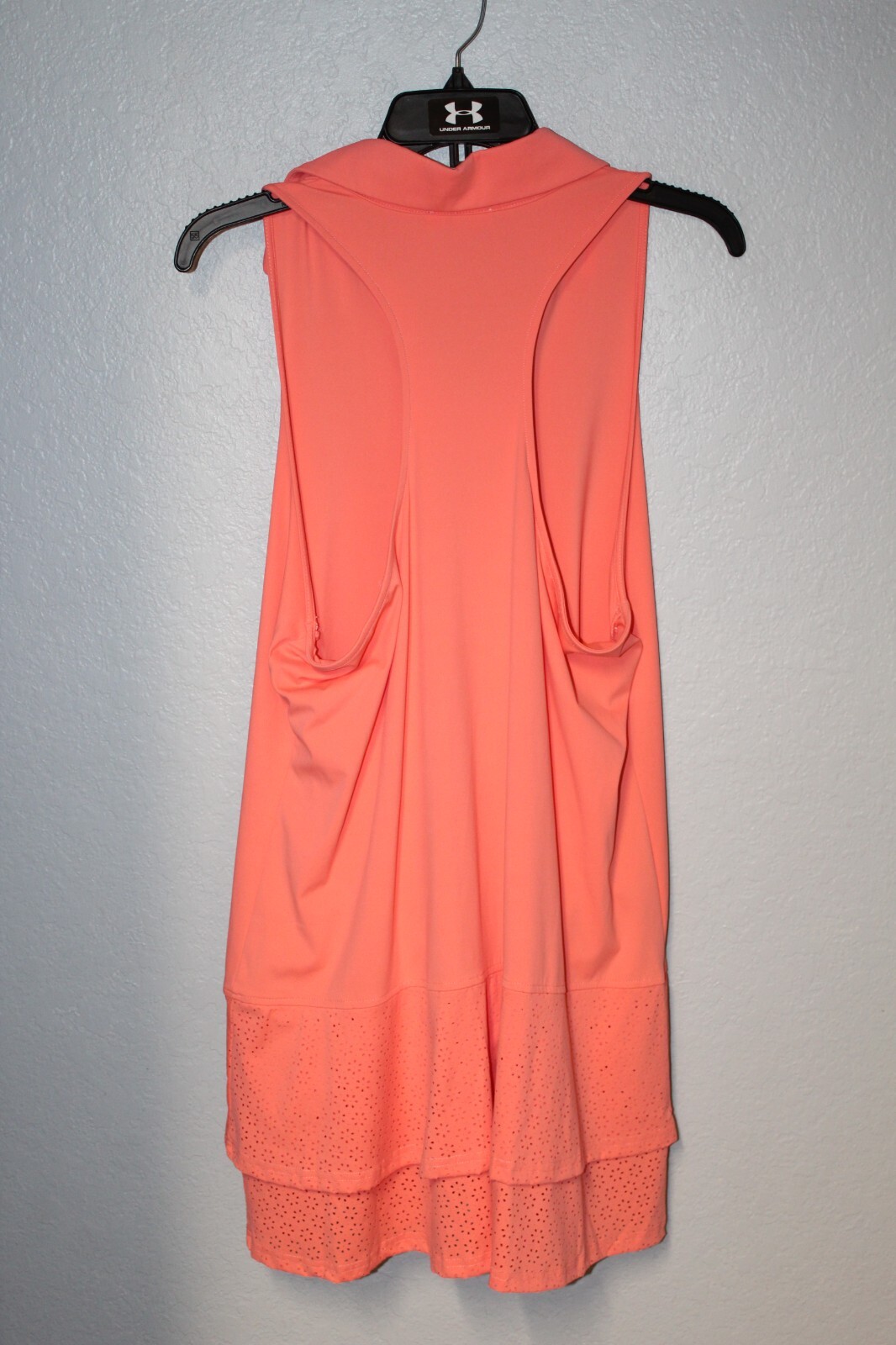 NEW Aryeh V Neck Sleeveless Golf Nylon Stretch Dress With Shorts XL Orange NWT