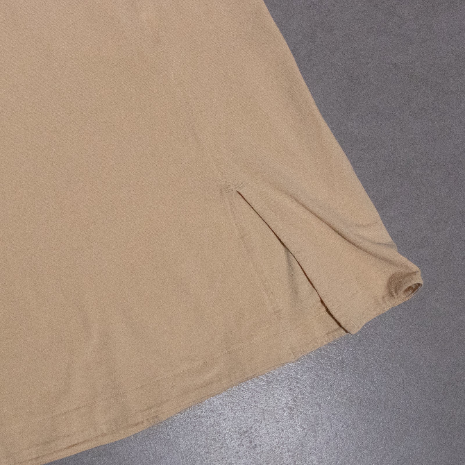 Lululemon Cotton Wrap-Front T-Shirt Dress Prosecco Yellow Size 8 (17.5″ x 34″)