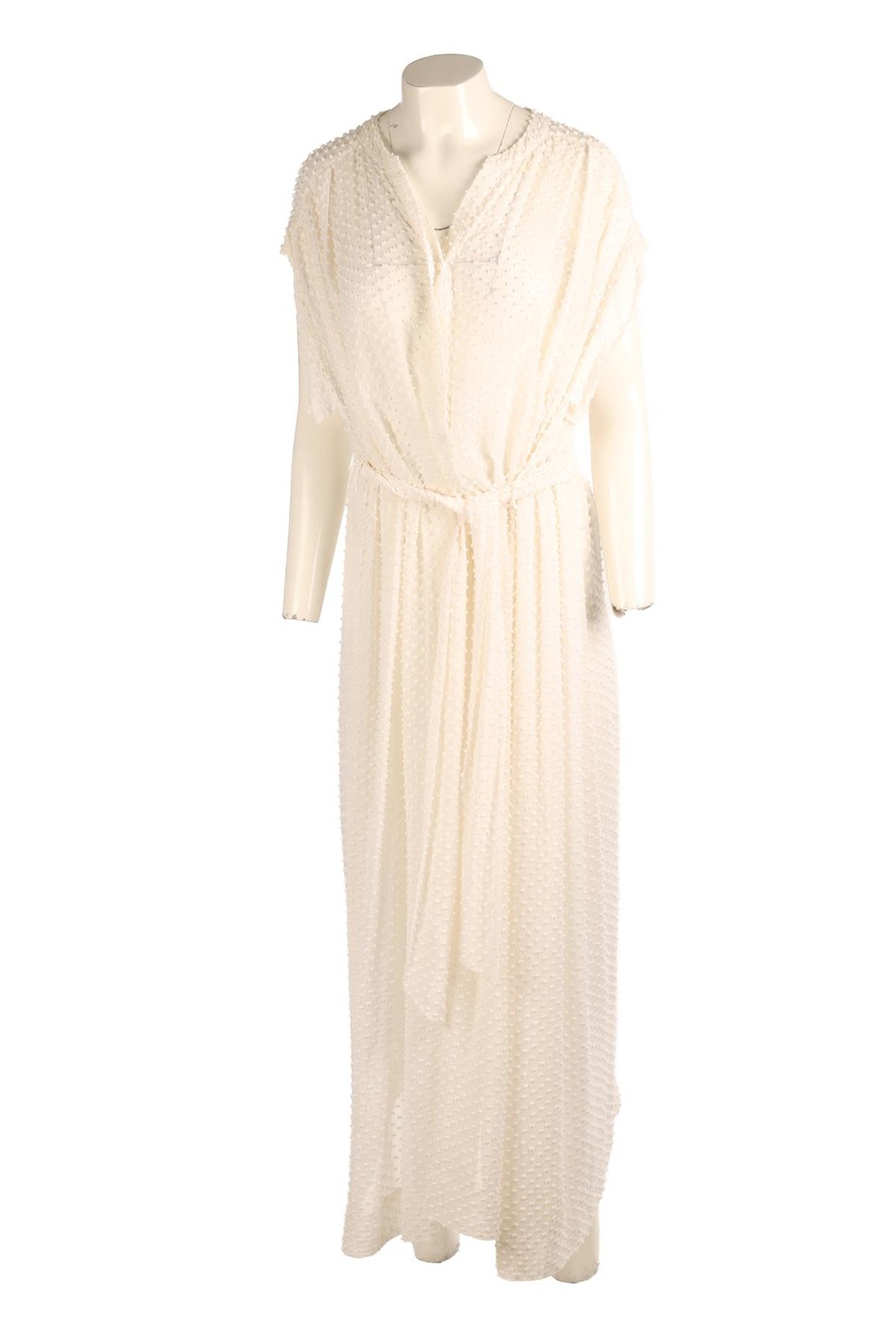 ERES WHITE SILK MAXI DRESS SMALL/MEDIUM UK 8-10