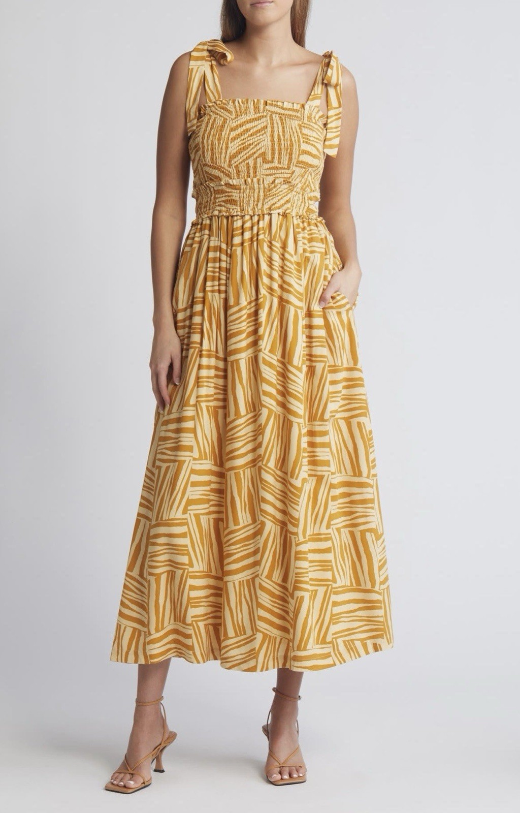 Lost + Wander Angel in Disguise Abstract Print Dress Size Large