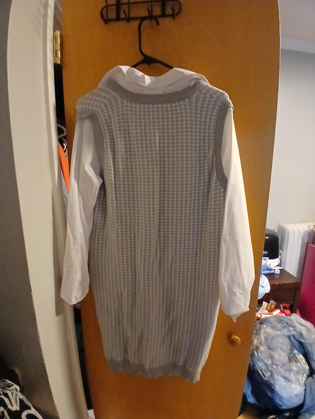 womens sweater dress grey size xl