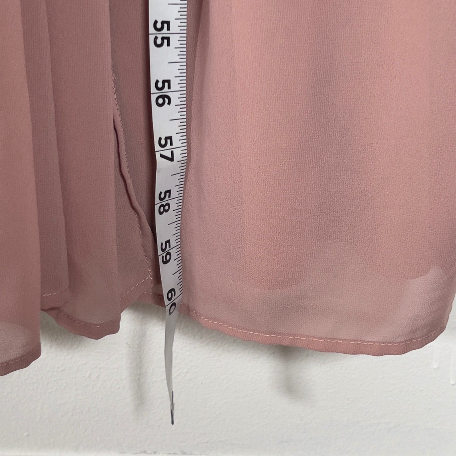 Baltic Born Kristina Maxi Dress Womens Sz 2XL Pink Flutter Sleeve Side Slit