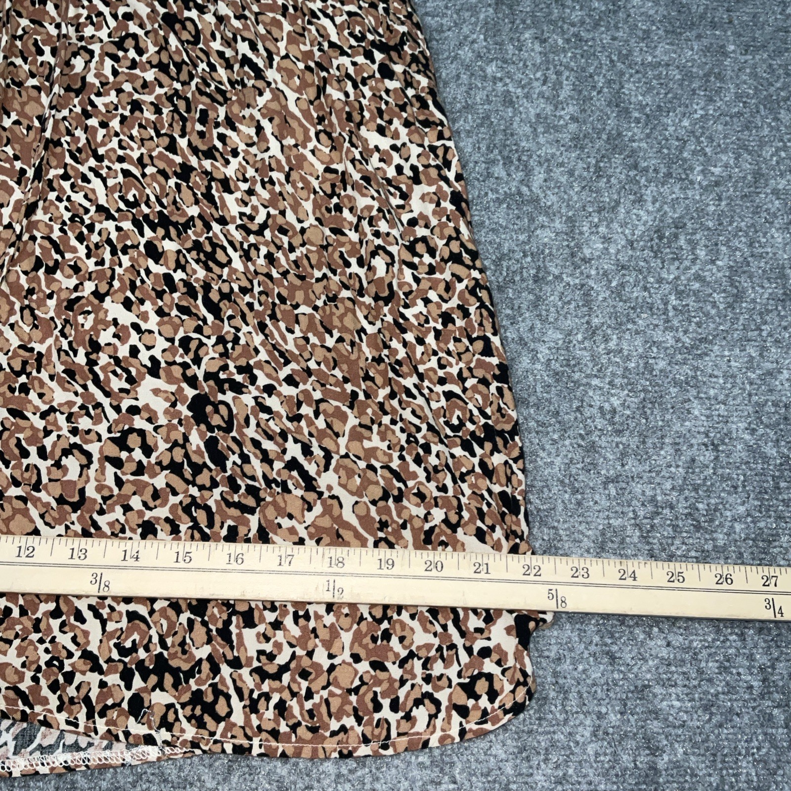 Sandra Darren Dress Womens Size8 Brown animal Print Lightweight Breathable