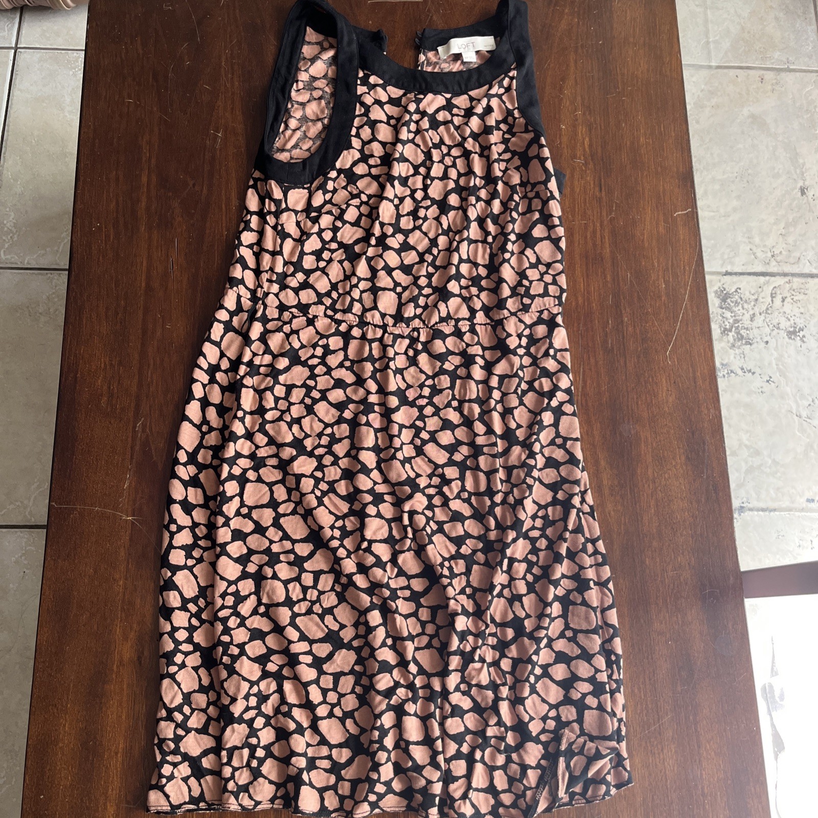 LOFT by Ann Taylor Women’s Dress Sleeveless Animal Print Size XSP A Line