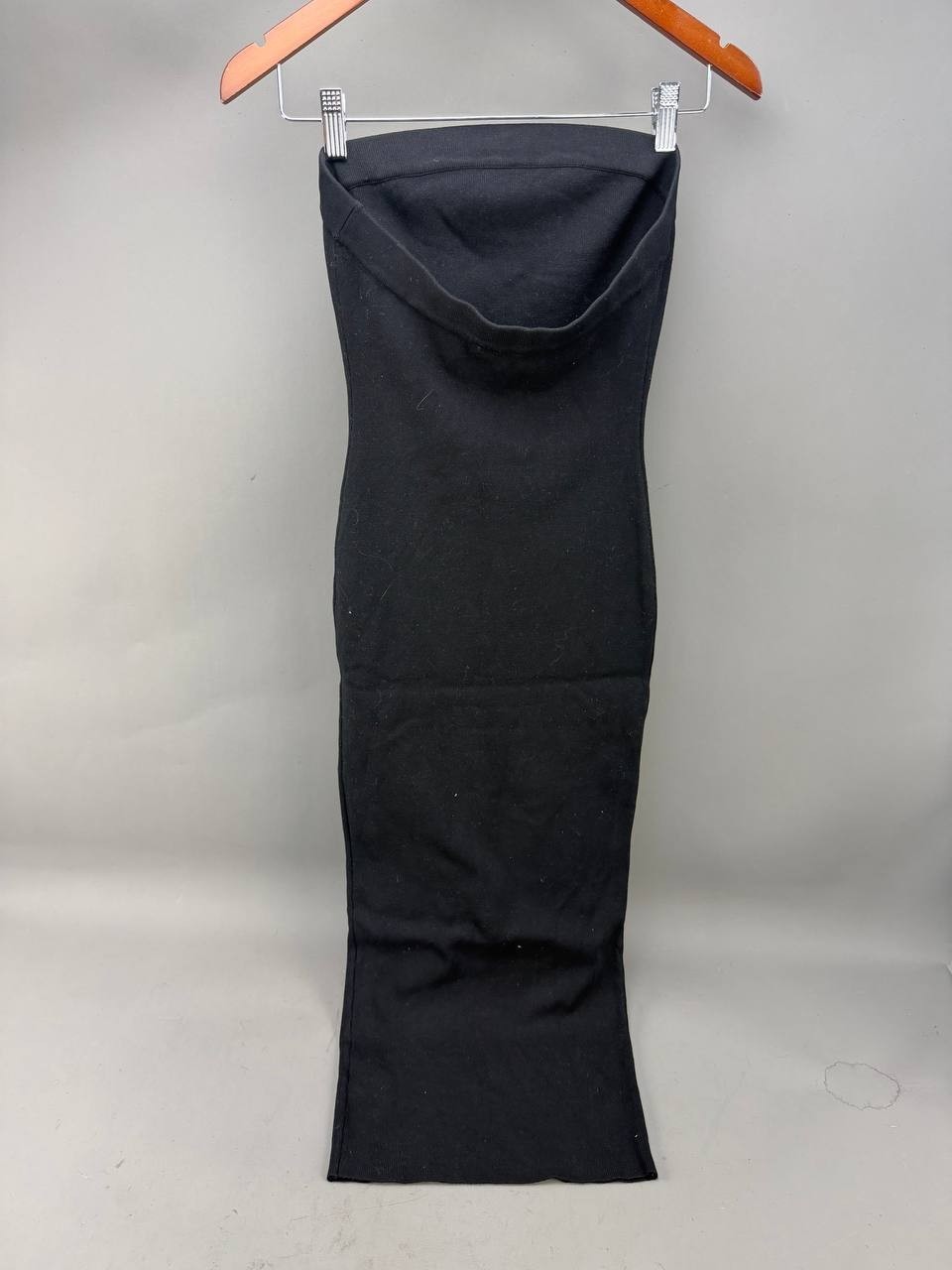Hera Collection Womens Black Strapless Bodycon Maxi Dress Size S