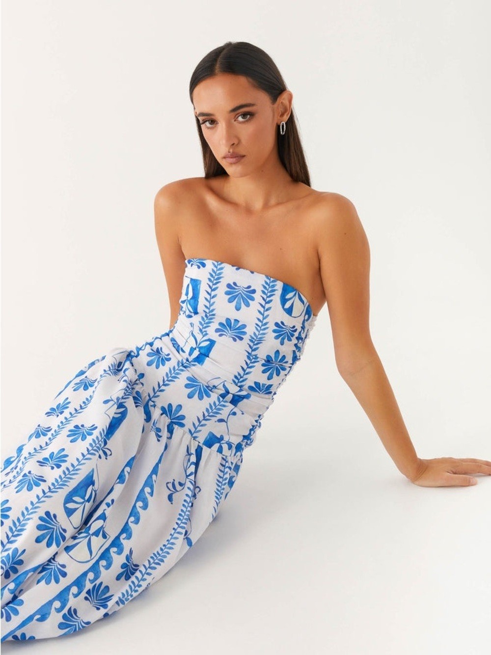 NWT Peppermayo Carmel Maxi Dress in Floral Wave Size US 0