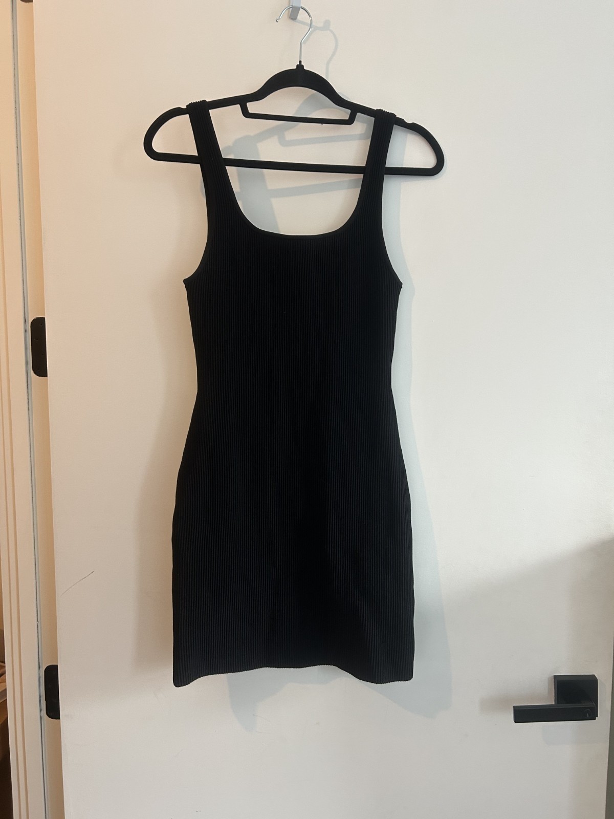 Aritzia Babaton Black Sculpt Knit Tank Mini Dress Size Medium
