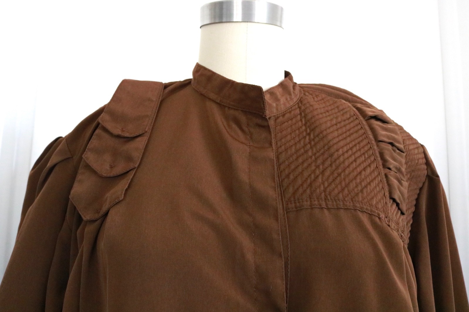 VTG 70s 80s Boho Maxi Dress Caftan Robe House Dress Maxi Womens Quilted Kaftan
