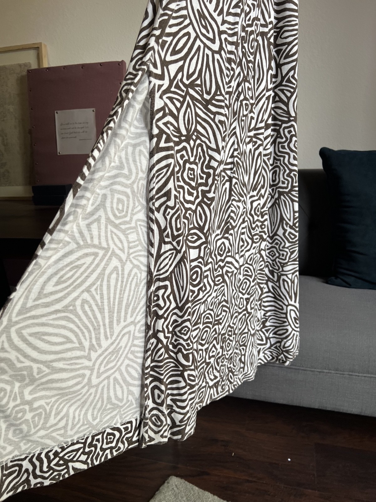 Banana Republic Maxie Sleeves Brown & White Dress Size XS