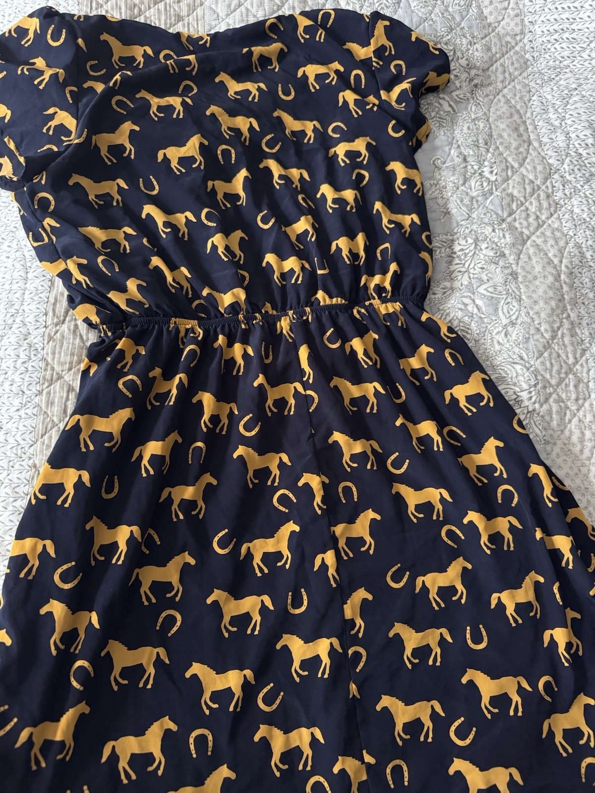 Horse and Horseshoe Romper Dress Size L