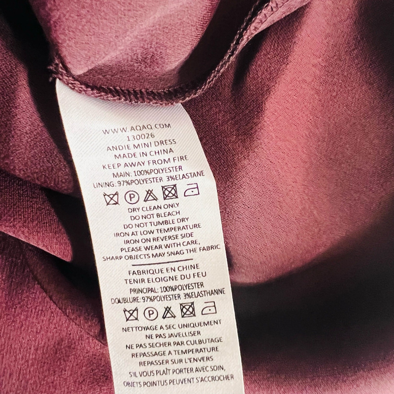 AQ/AQ High Neck Racer Back Sleeveless Dress Size 10 Burgundy