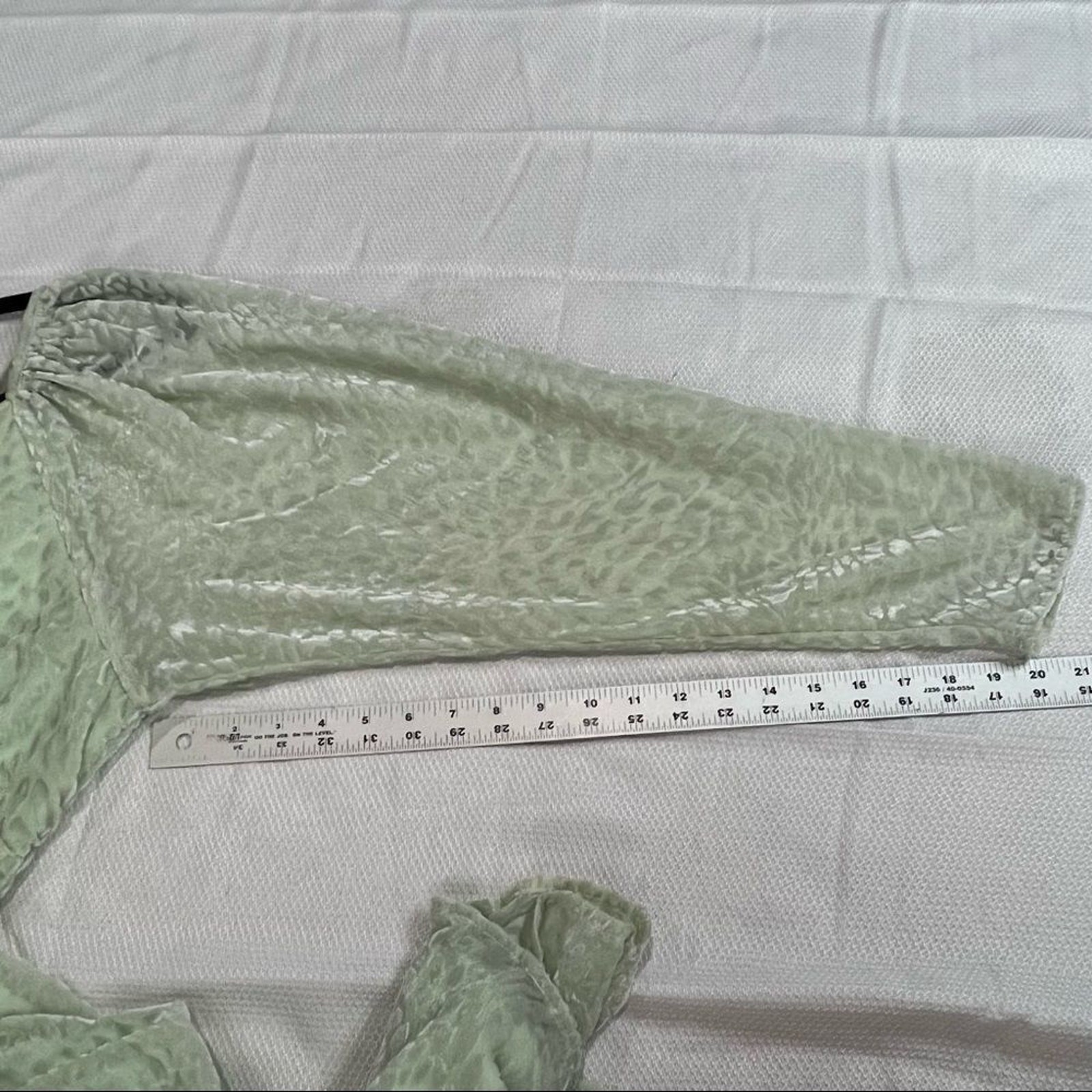 Nasty Gal Mint‎ Devore Maxi Dress Billow Sleeves Womens 8 NWT