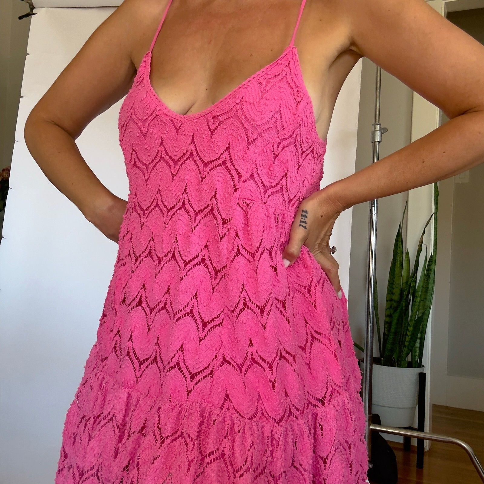 Crochet Mini Dress