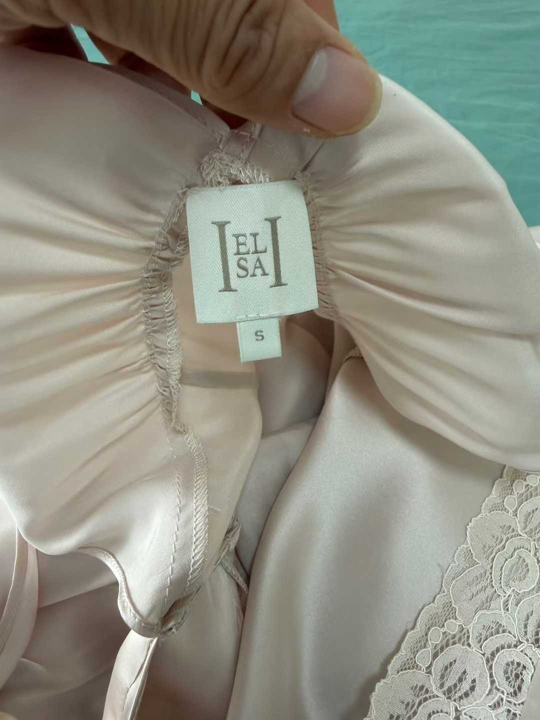 Helsa Silk Celeste Dress