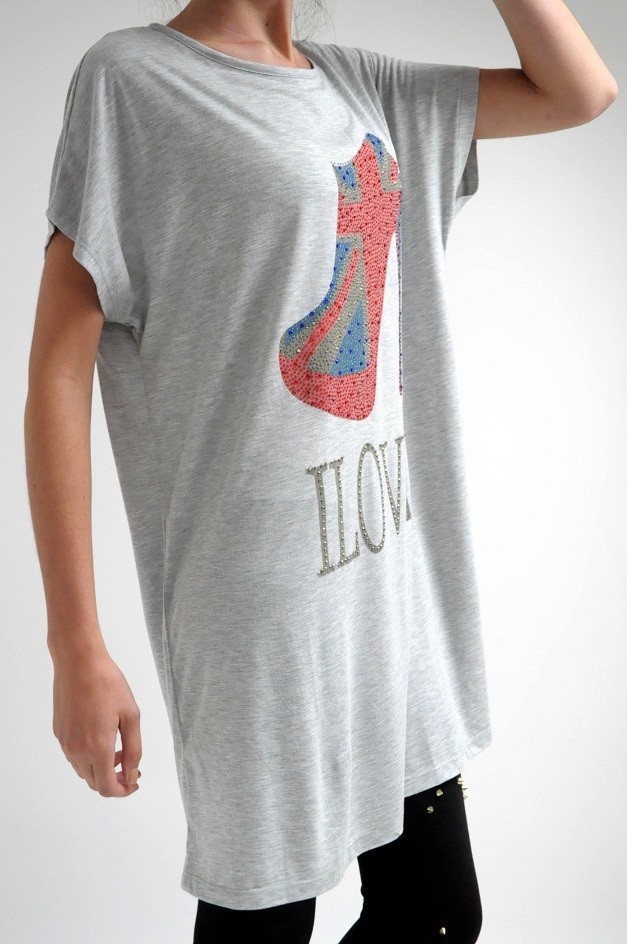 Rhinestone embellished shoes print smock dress RRP £80 ONE SIZE