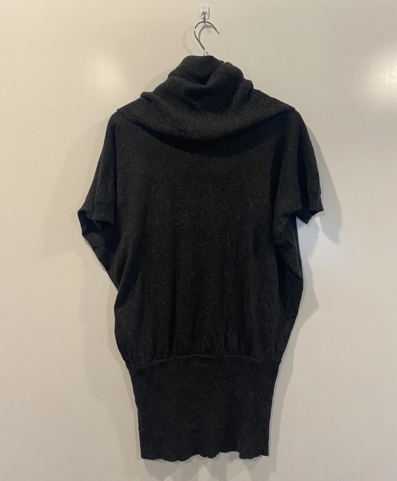 Banana Republic Womens Gray Cashmere Blend Cowl Neck Sweater Dress Size XS