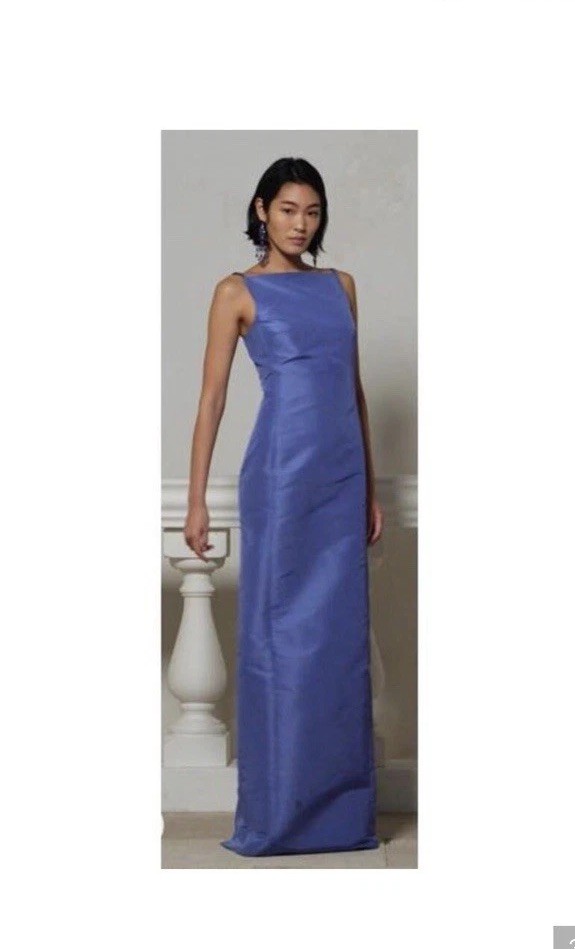 Ralph Lauren Collection Purple Label Krystina Faille Evening Dress Size 20