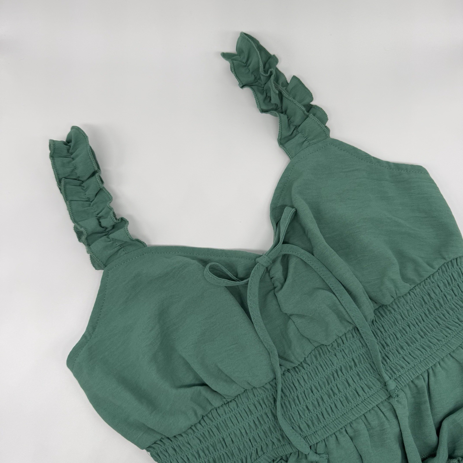 Evolutionary Apparel Green V-Neck Sundress S
