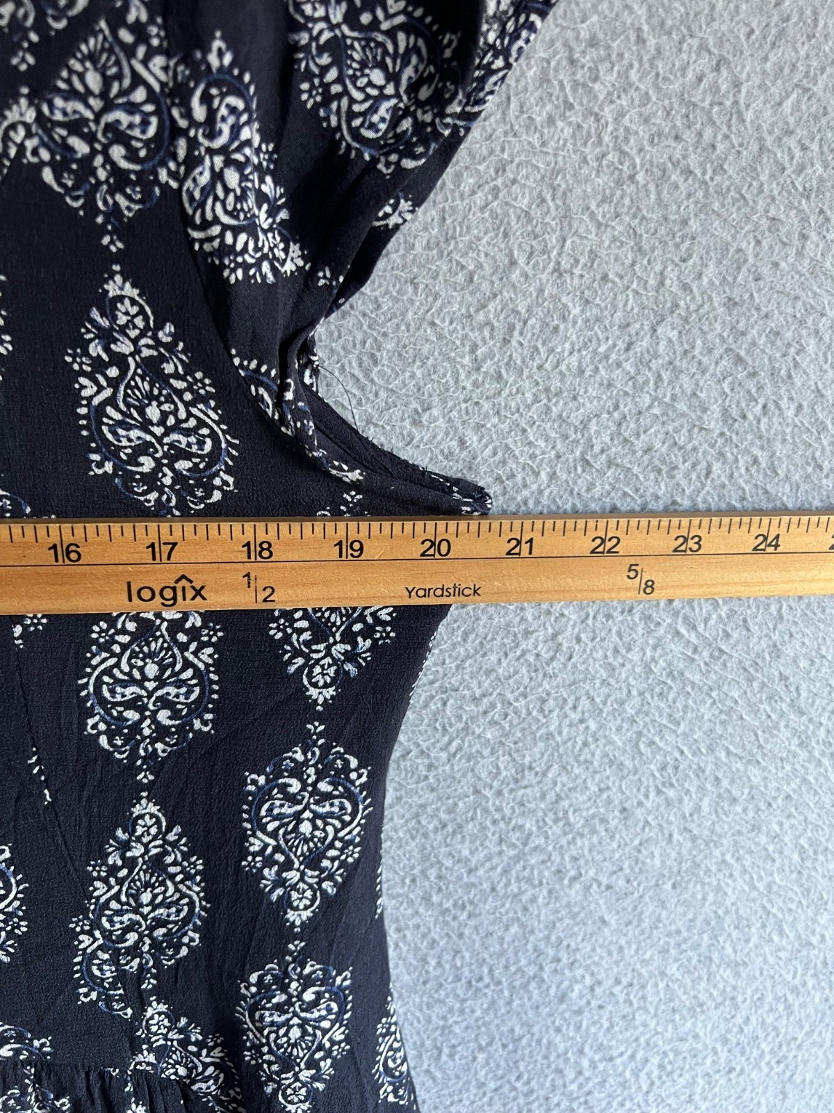 Garnet Hill Dress Womens 16 Ikat Pattern Boho Hippie Flowy Cottagecore Sheath