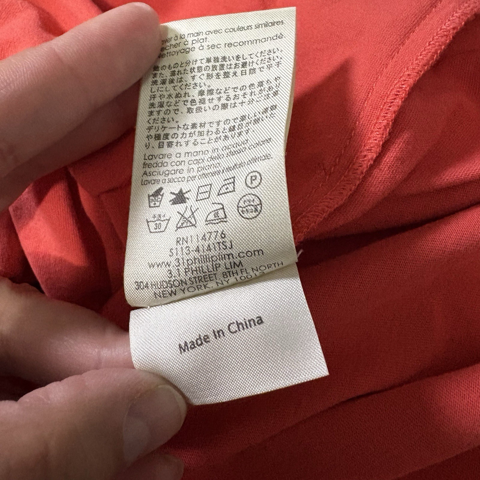 3.1 Phillip Lim Womens Silk Sleeveless Solid Knee Length Tank Dress Orange Sz 6