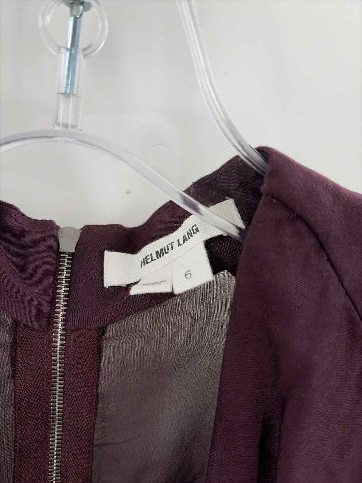Pre-Owned Helmut Lang Purple Size 6 Short Short Sleeve Dress