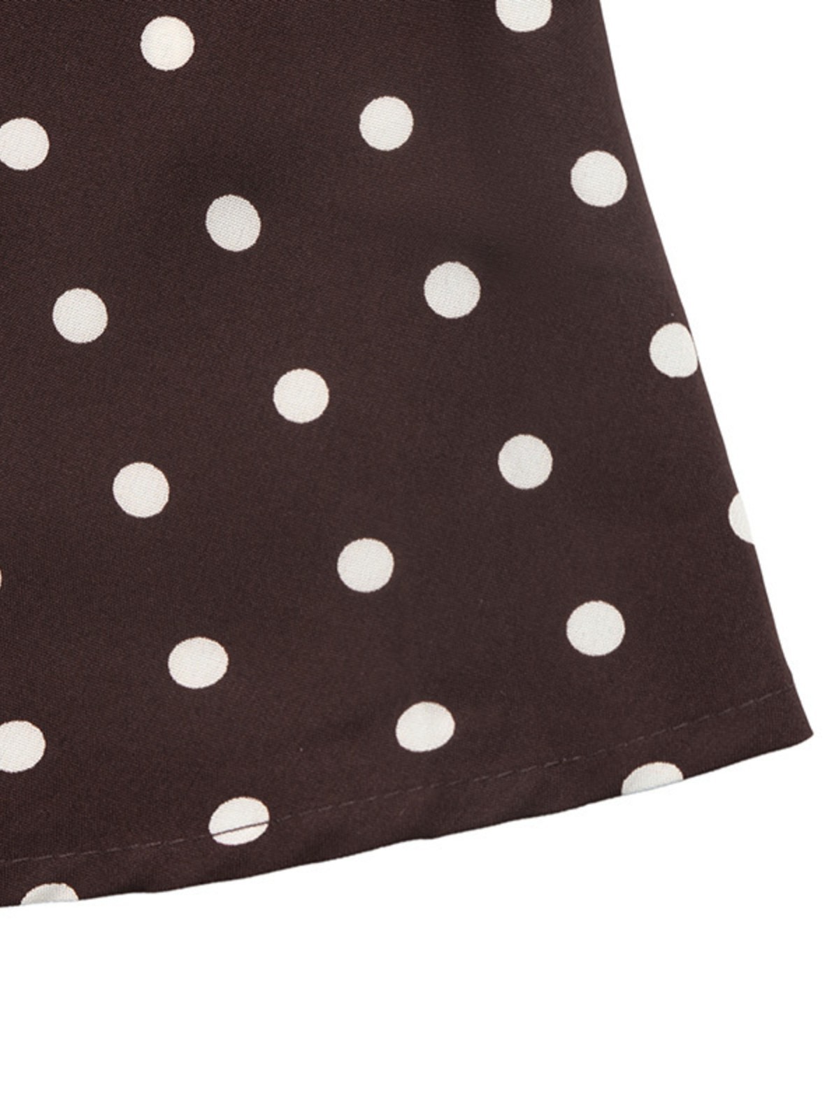 Women’s Polka Dot Square Neck Long Sleeve Maxi Dress