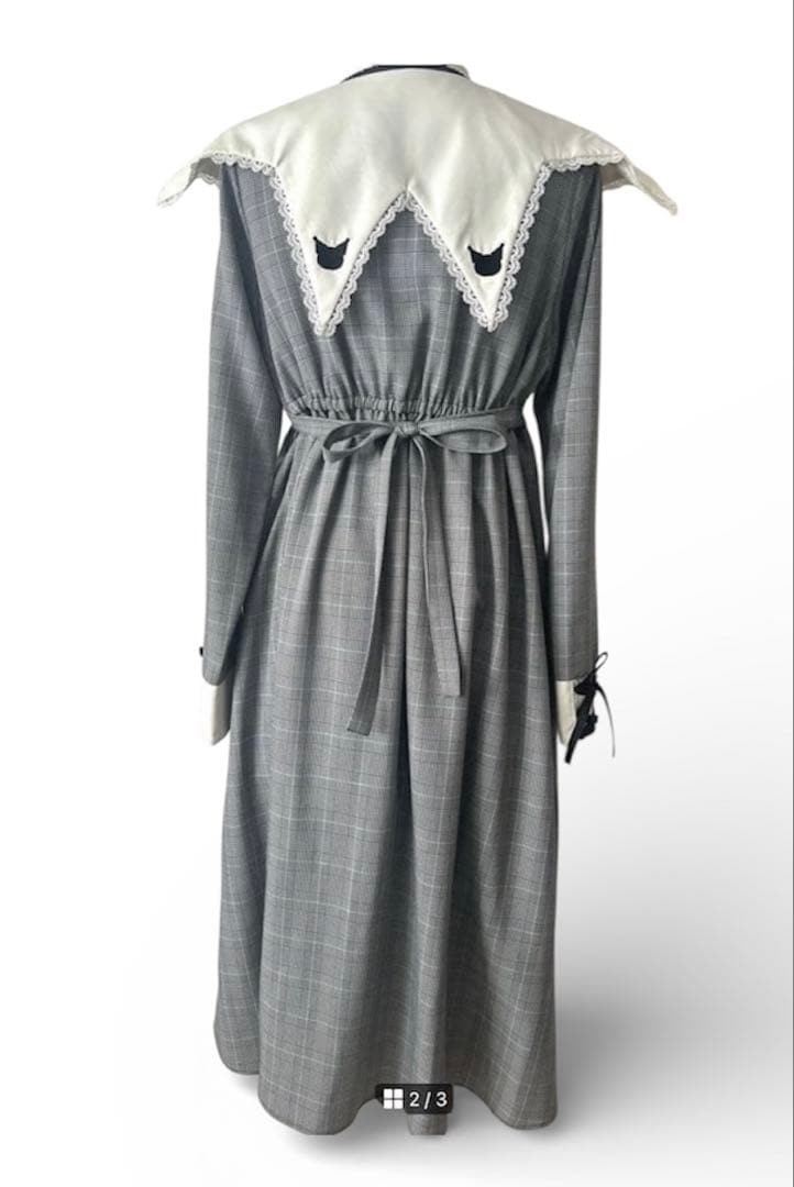 Good Condition Dream View DEARMYLOVE Plaid Long Dress 3L