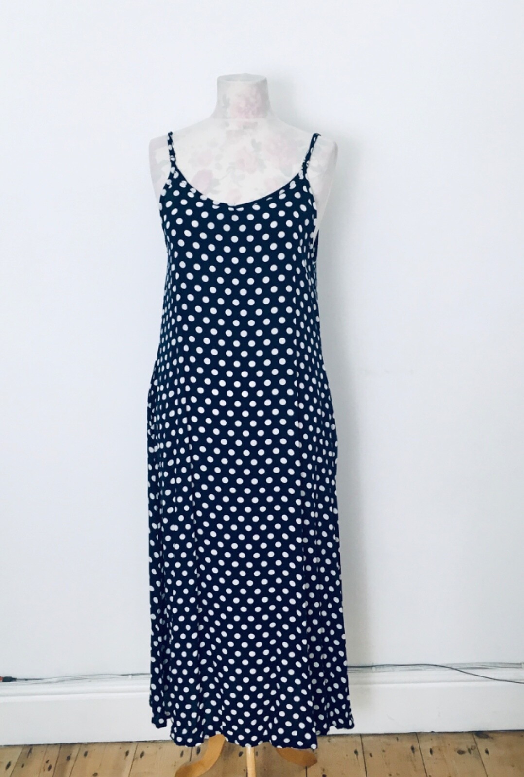 Polka Dot Summer Midi Dresses with pockets in 3 colours