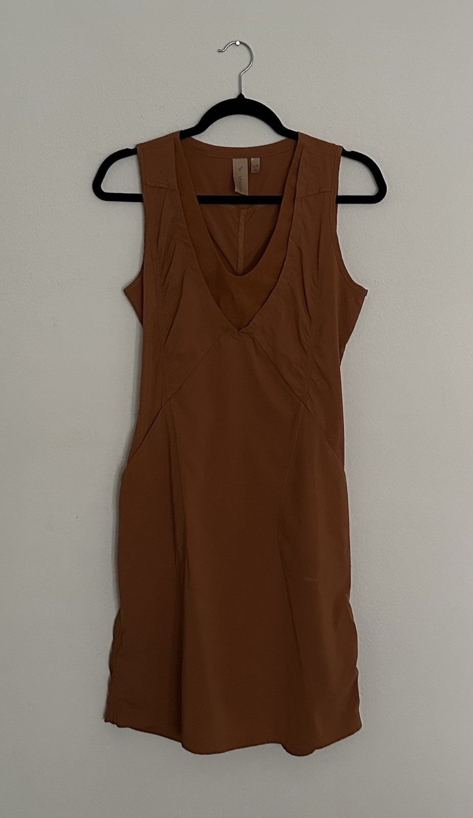 Indyeva Liike Dress Size S Rust Copper Orange / Terracota Hiking Athleisure EUC