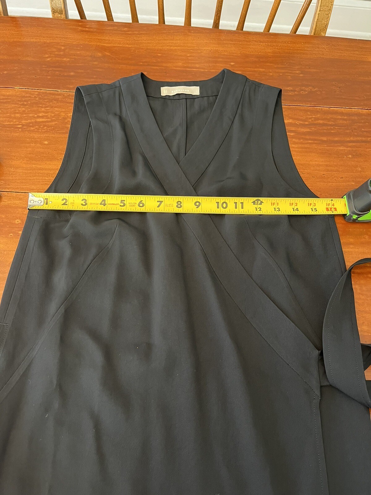 Everlane Goweave Japanese Wrap Dress Sleeveless in Dark Navy Size 2 Midi Dress