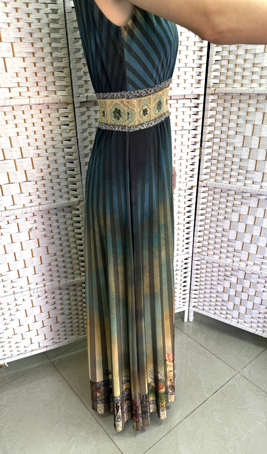 Michal Negrin Elegant Full length Floral Dress Size – M – NWT #9#