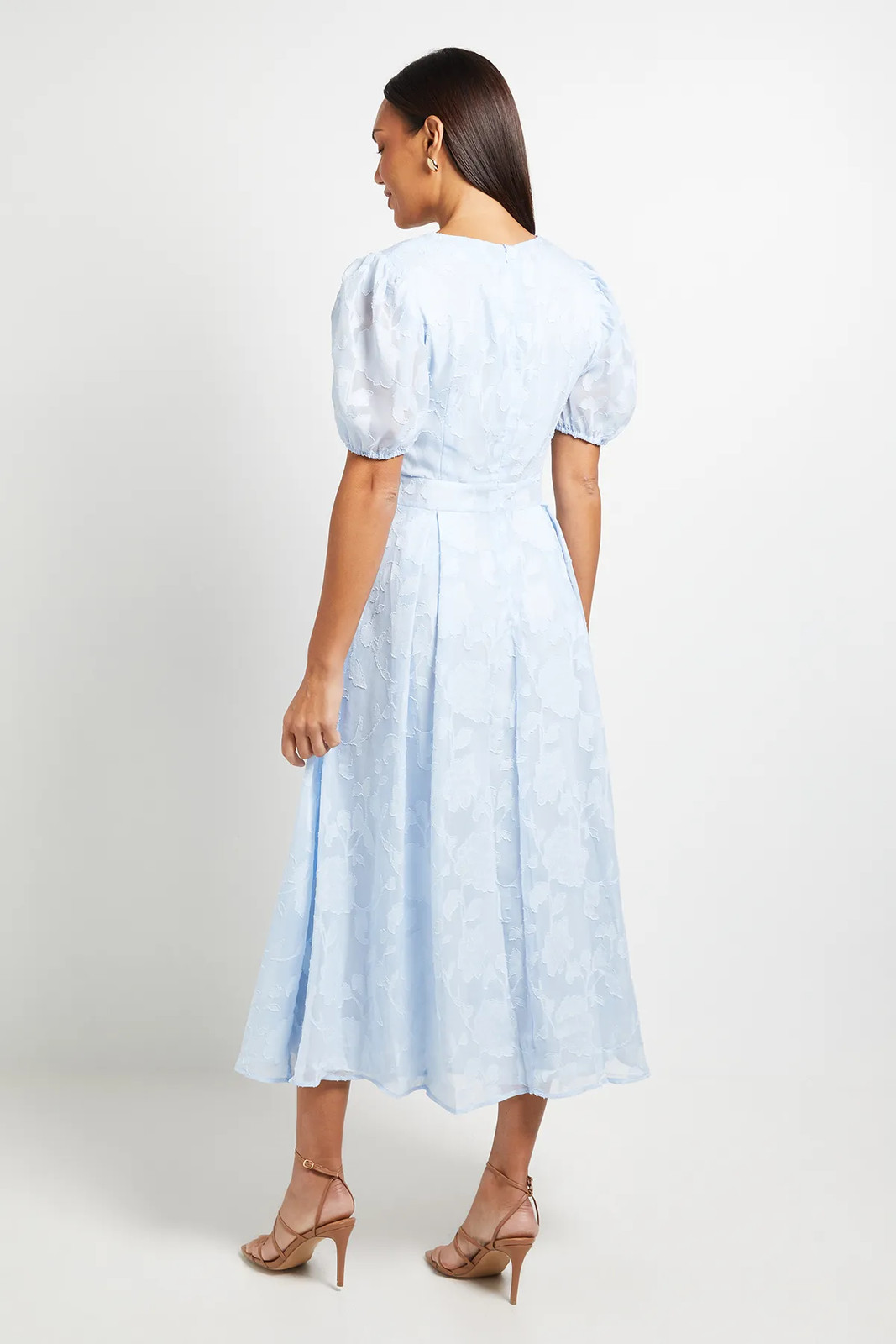 Principles Light Blue Fit & Flare Dress Womens Occasion Dresses