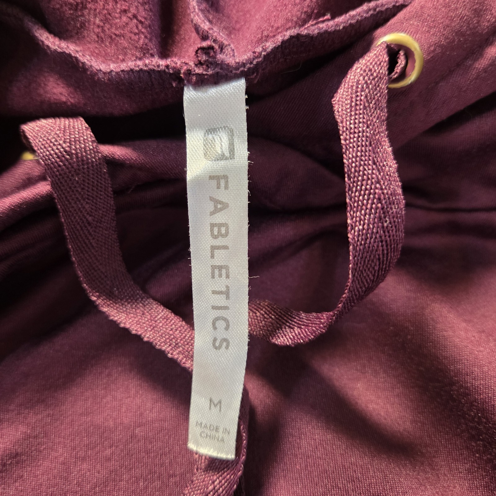 Fabletics Dress Womens Medium Purple Yukon Hoodie Fleece Kangaroo Pocket Sporty