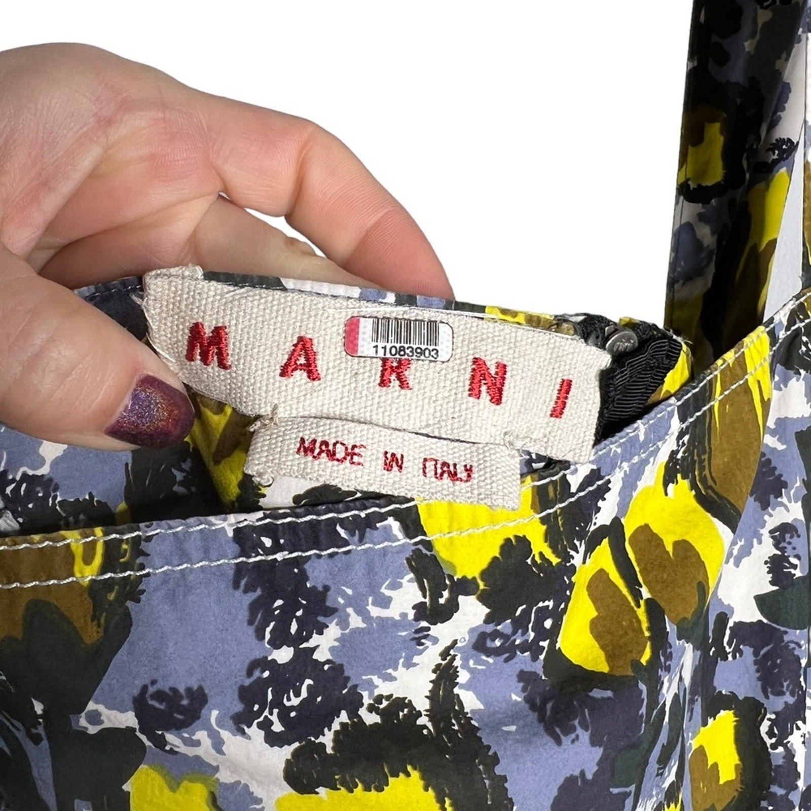 Marni Citrus Full Skirt Dress