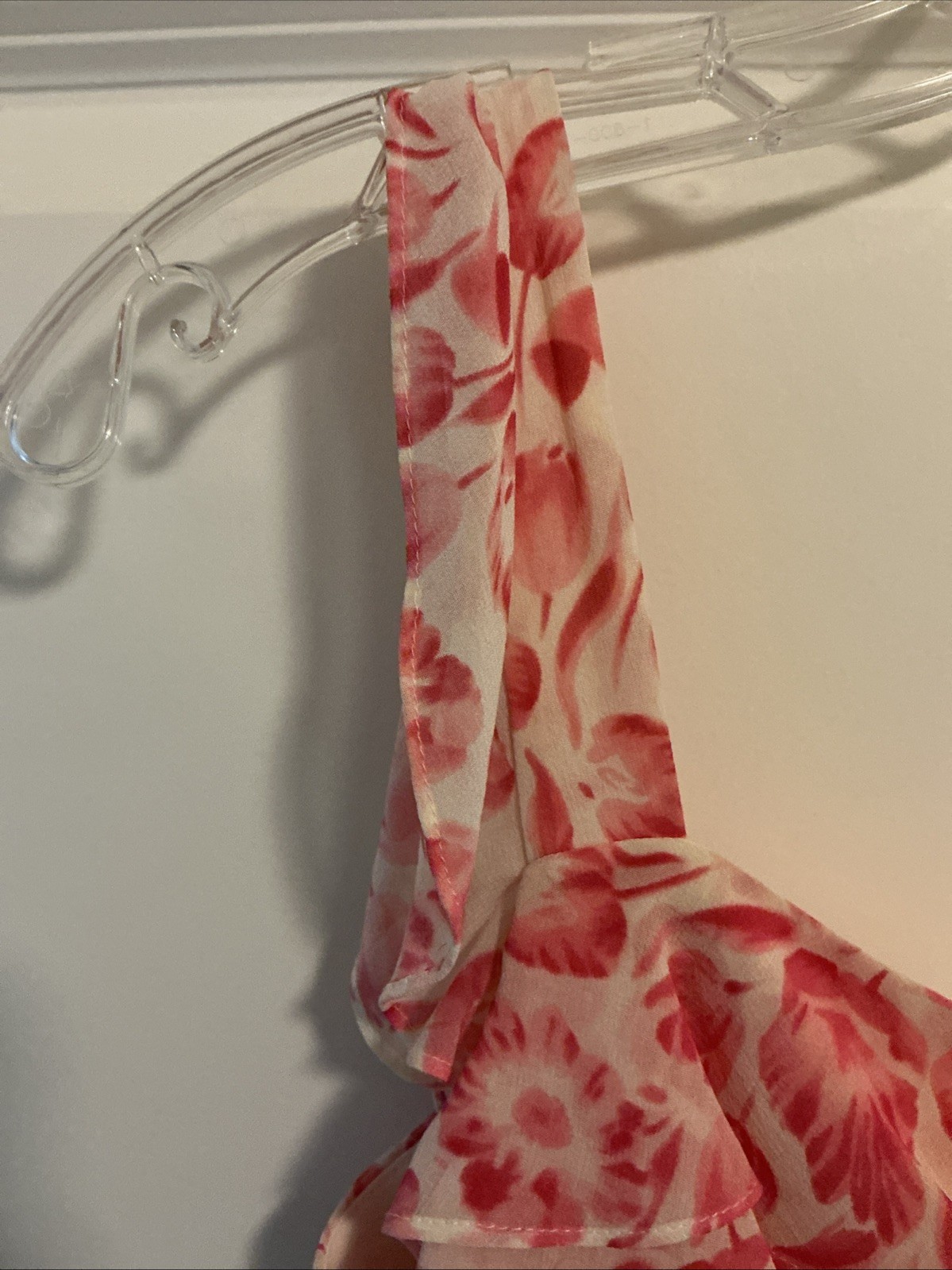 LOFT Ann Taylor NWT Floral Ruffle Dress 10 Petite Pink Cream Summer Casual