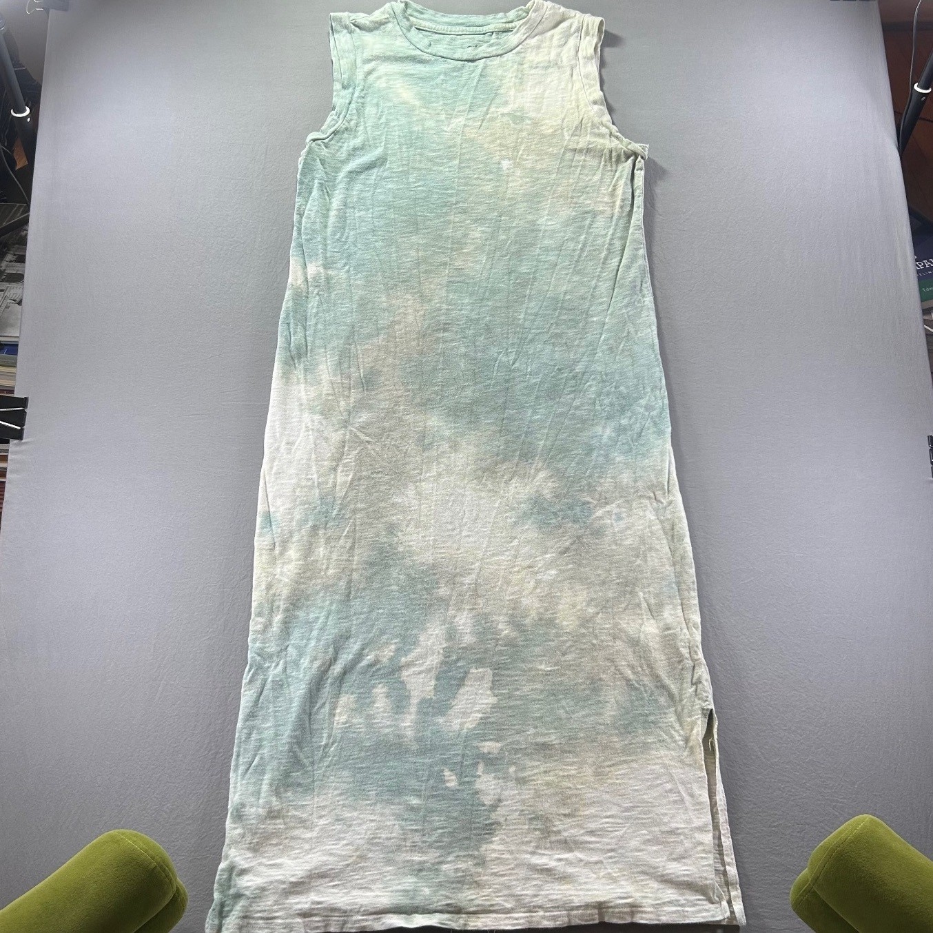 Universal Thread Teal/ Green/ Grey Tie-Dye Sleeveless Dress Size XS