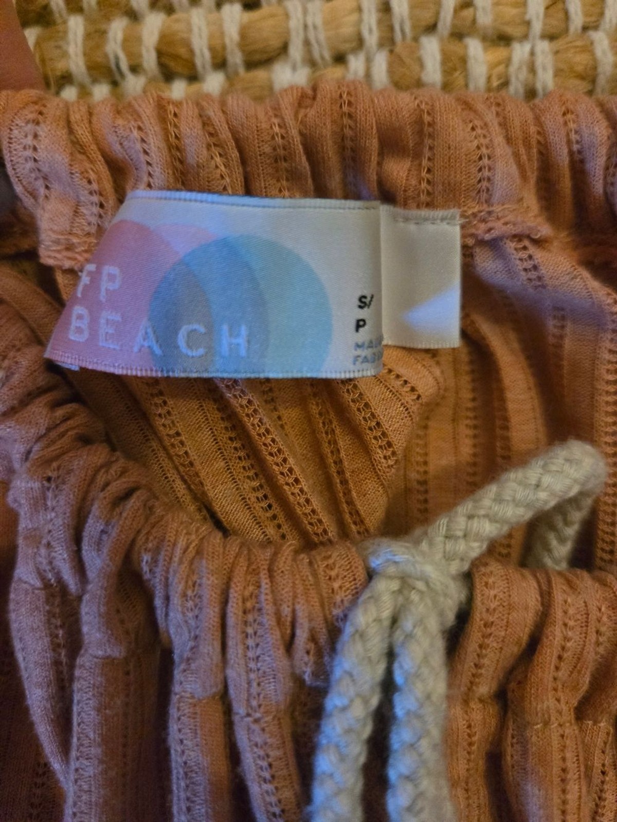 Free People Dusty Rose Ruffle Tiered Spaghetti Strap Dress