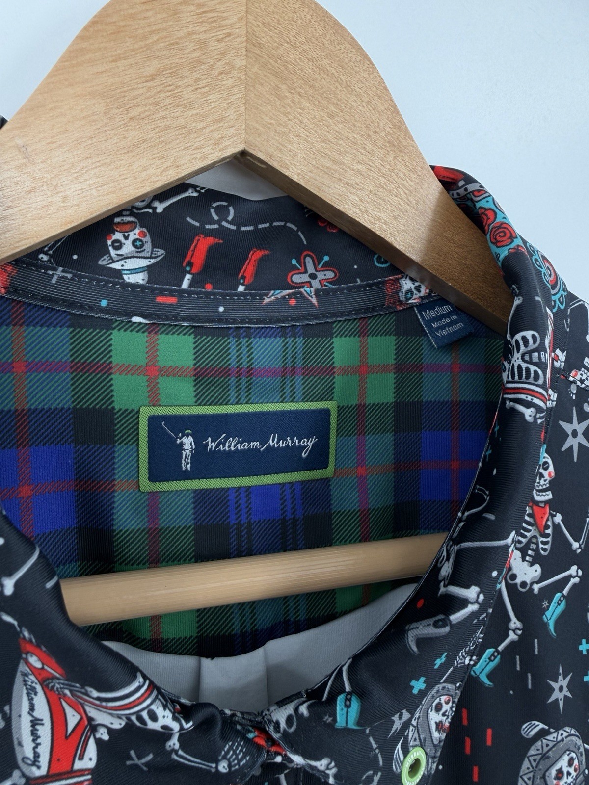 NEW William Murray Classic Skellyshack Polo Golf Dress Waterloo Logo Size Medium