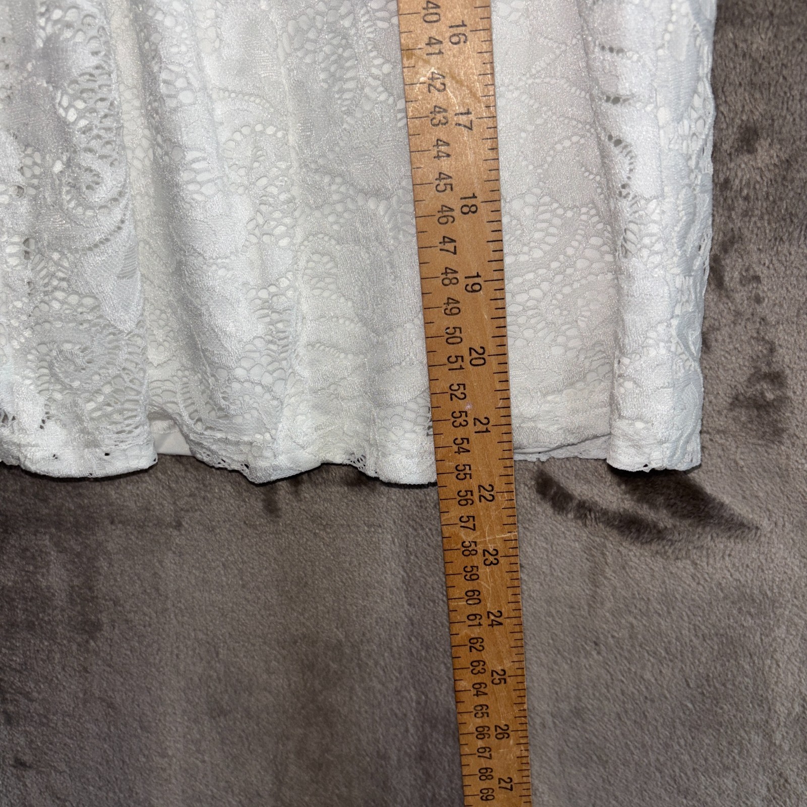 Windsor White Lace Halter Mini Dress Open Back Lace-Up Bodycon NWT Large