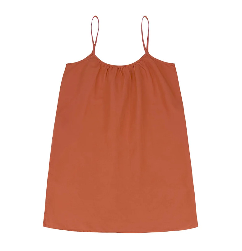 NWT Jungmaven Sundance Slip Dress Rooibos Tea Hemp Cotton Medium New