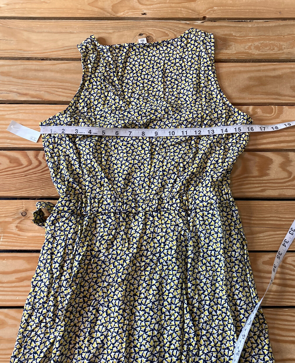 goodthreads NWT women’s floral sleeveless midi dress Size S yellow B8