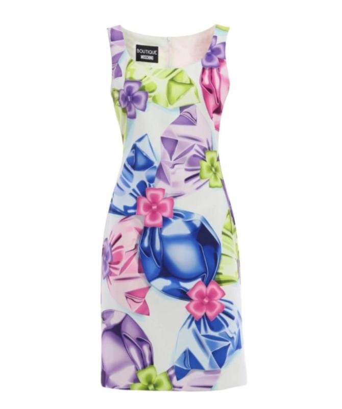 Women Moschino Boutique Dress White Elastane 36