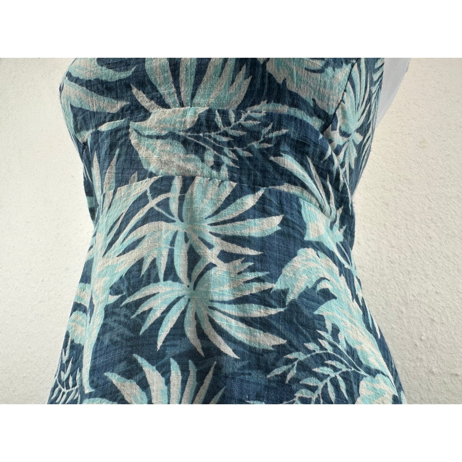 Ripcurl Palm Frond Printed Casual Surfer Girl Beachy Mini Dress Size Medium