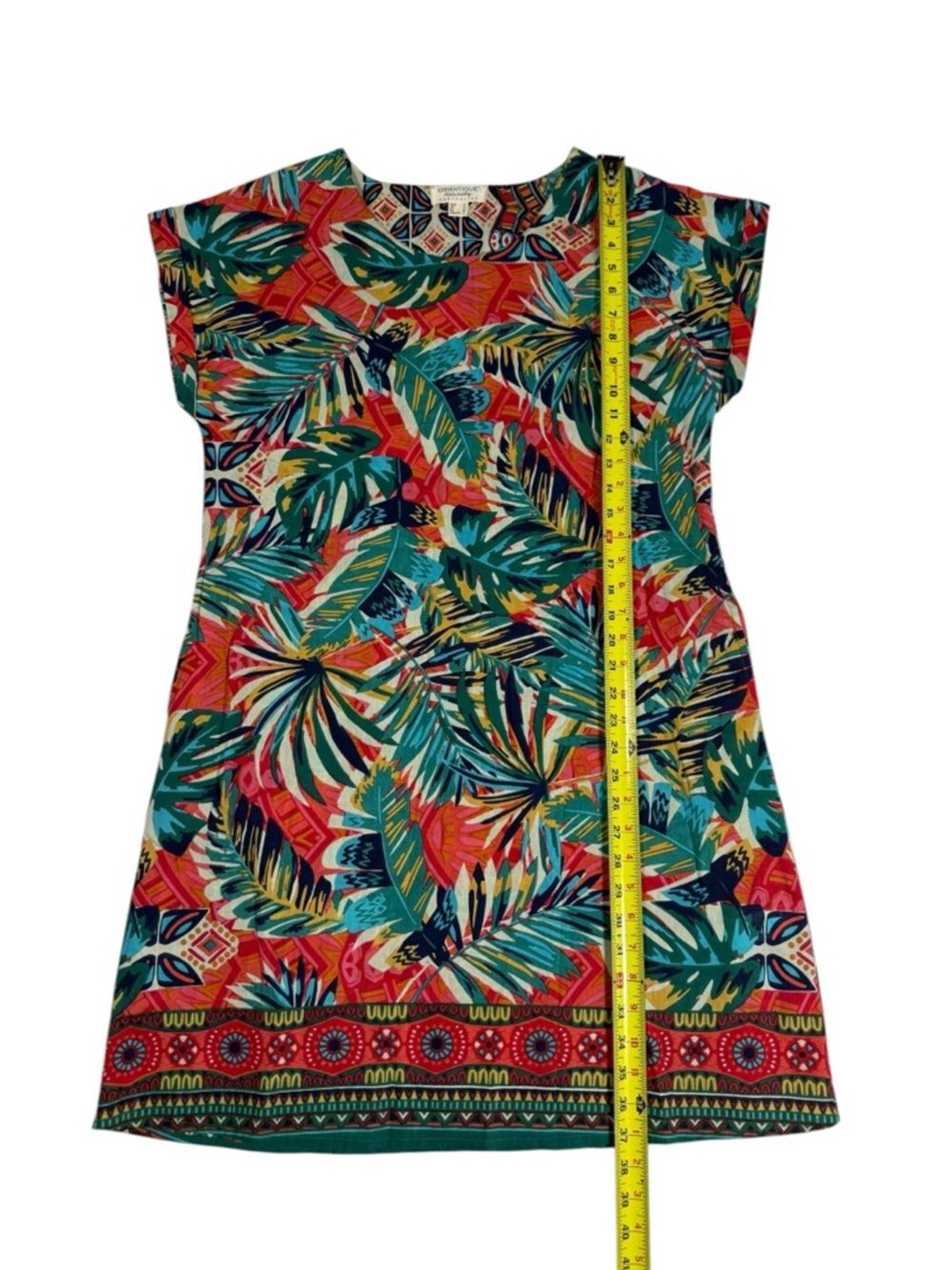 Orientique Naturally Australian Reversible Dress Small Tropical Cotton Vacation