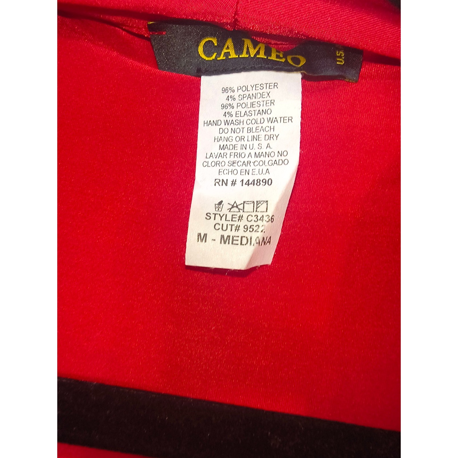 Cameo Red Deep V-Neck Knot Front Long Sleeve Maxi Dress C3436 Womens Medium (15)