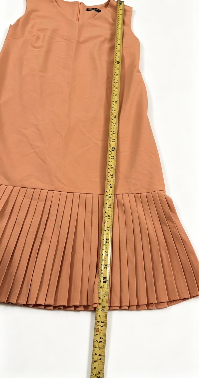 Womens Sleeveless Blazer Dress Double Breasted Pleated Mini Tennis Skirt Peach