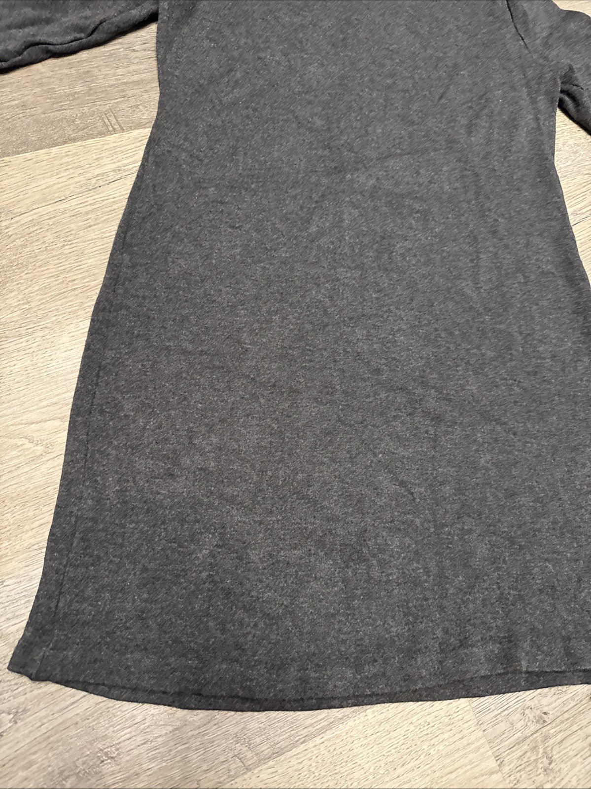 Philosophy grey mini dress back zip three-quarter leave size XL Stretch Soft