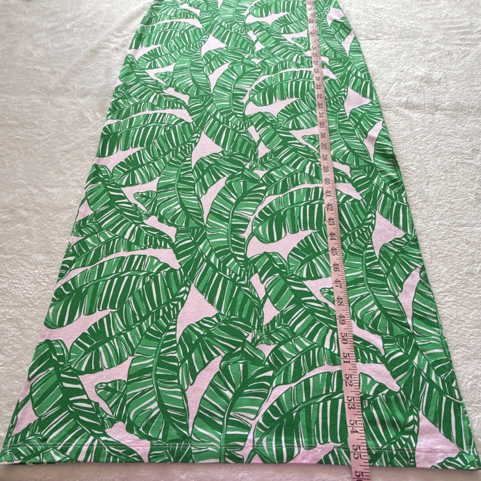 Lilly Pulitzer Maxi Morgann Maxi Dress Med Let’s Go Bananas Conch Shell Pink EUC